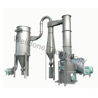 secador de destello rotatorio material de la calefacción de gas de 1300kg/H Granuled