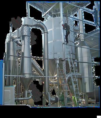 Máquina de secado por rocío hecha a medida con una eficiencia de secado del 70% para la leche en polvo