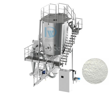 Máquina secadora por pulverización a nivel de alimentos y respetuosa con el medio ambiente Máquina industrial de secado por pulverización de leche en polvo
