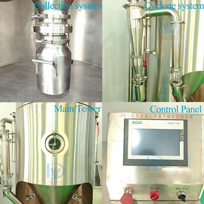 LPG-5 Laboratorio mini secador de vacío a presión a baja temperatura con capacidad de 5 litros y control de temperatura de 30 ~ 300 °C para 1 kg/h de evaporación