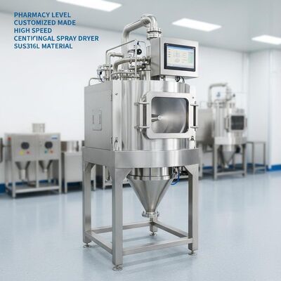Nivel de farmacia y material centrífugo de alta velocidad personalizado del secador SUS316L