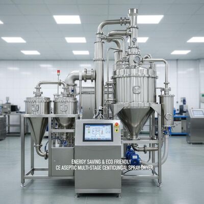Secador por pulverización centrífugo multietapa aséptico CE, ahorro de energía y respetuoso con el medio ambiente