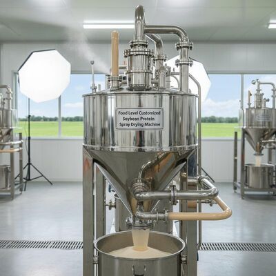 Máquina de secado por pulverización de proteína de soja hecha personalizada a nivel de alimentos