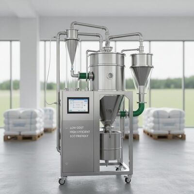 En una máquina de secado por aspersión ecológica de bajo costo y alta eficiencia para resina plástica