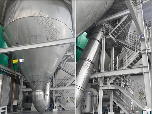 Máquina de secado por aspersión de resina de formaldehído y urea de microalgas de alta eficiencia y ahorro de energía