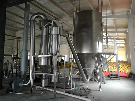 Secador por aspersión de 100 kg/h respetuoso con el medio ambiente y estándar alimentario para policloruro de aluminio