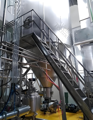 Nivel de alimentos y secador por pulverización de dos boquillas de fluido SUS316L hecho a medida para leche y huevo en polvo