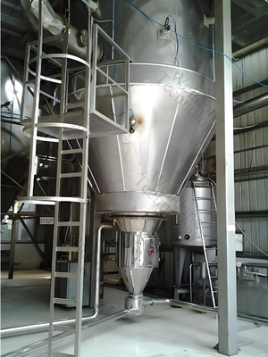 Nivel de alimentos y secador por pulverización de dos boquillas de fluido SUS316L hecho a medida para leche y huevo en polvo
