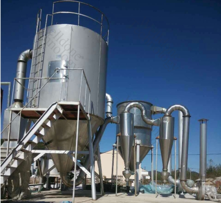 Secador por pulverización centrífugo de GLP SUS316L de calidad alimentaria y hecho a medida con 70% de eficiencia de secado